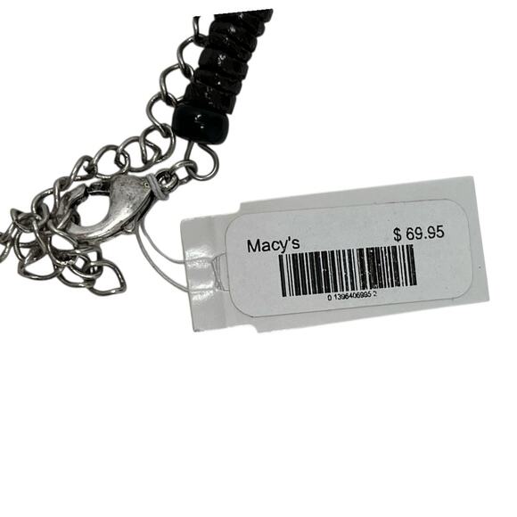 NEW Charter Club Turquoise Medallion Beaded Statement Pendant Necklace NWT - Picture 5 of 5